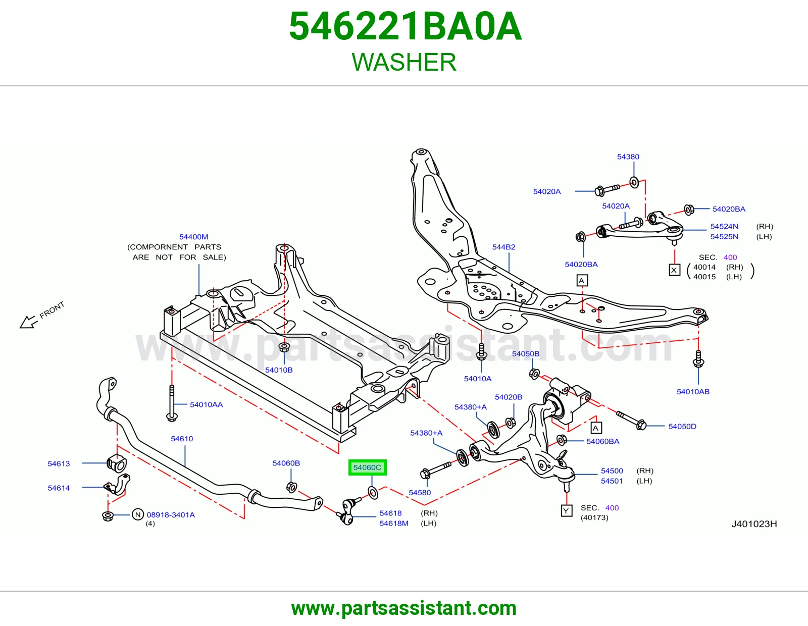 WASHER 546221BA0A
