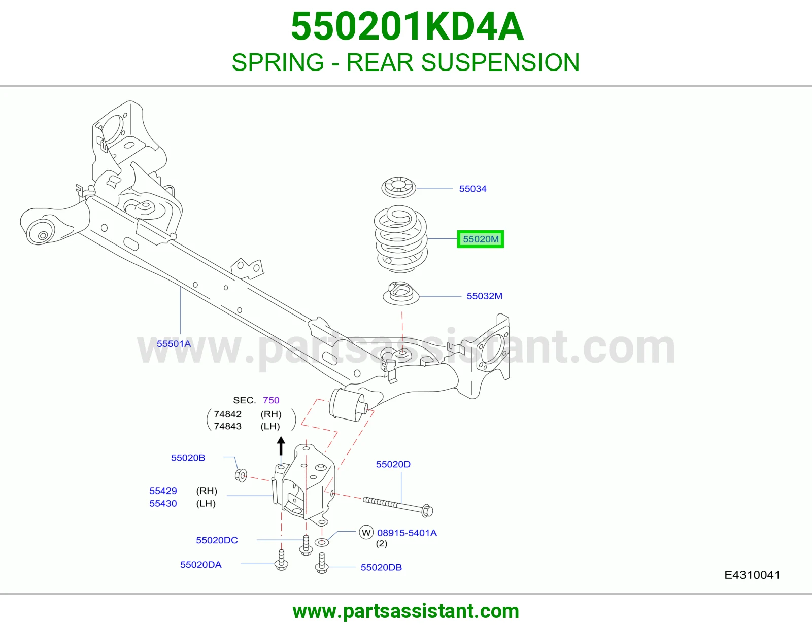 ياي خلفي 550201KD4A