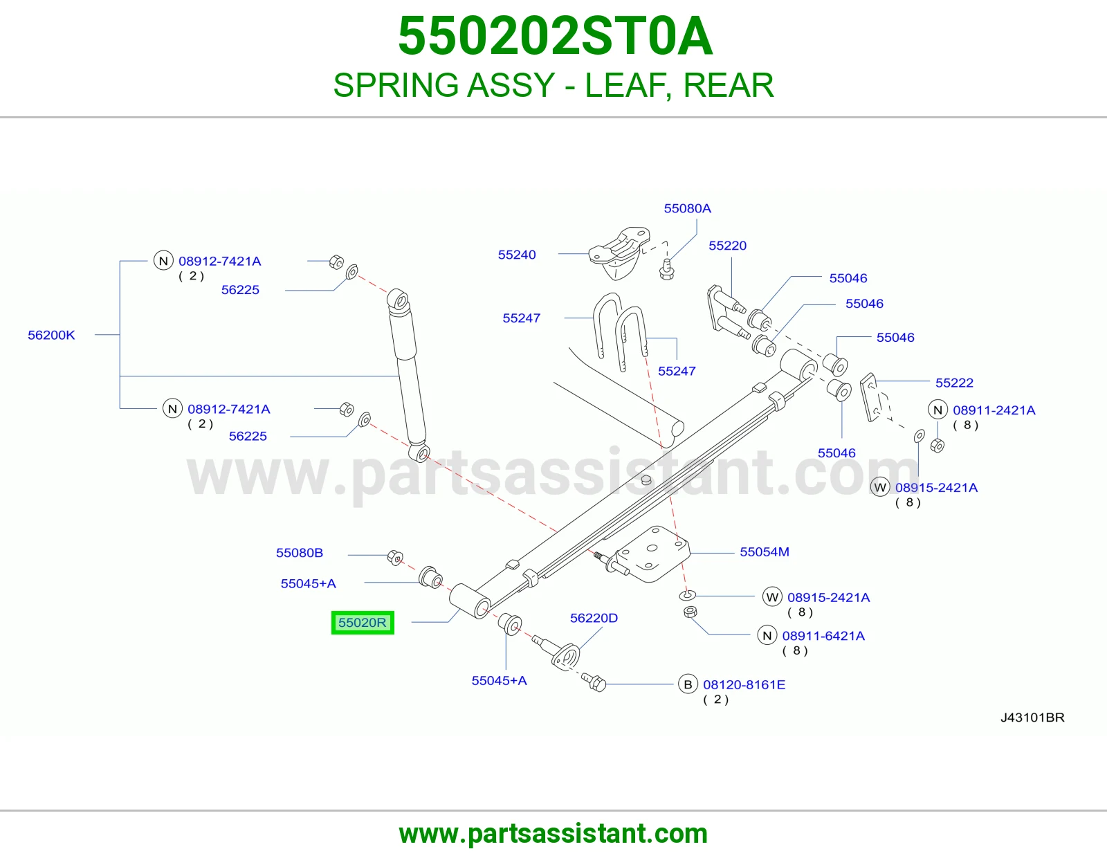 ياي خلفي 550202ST0A