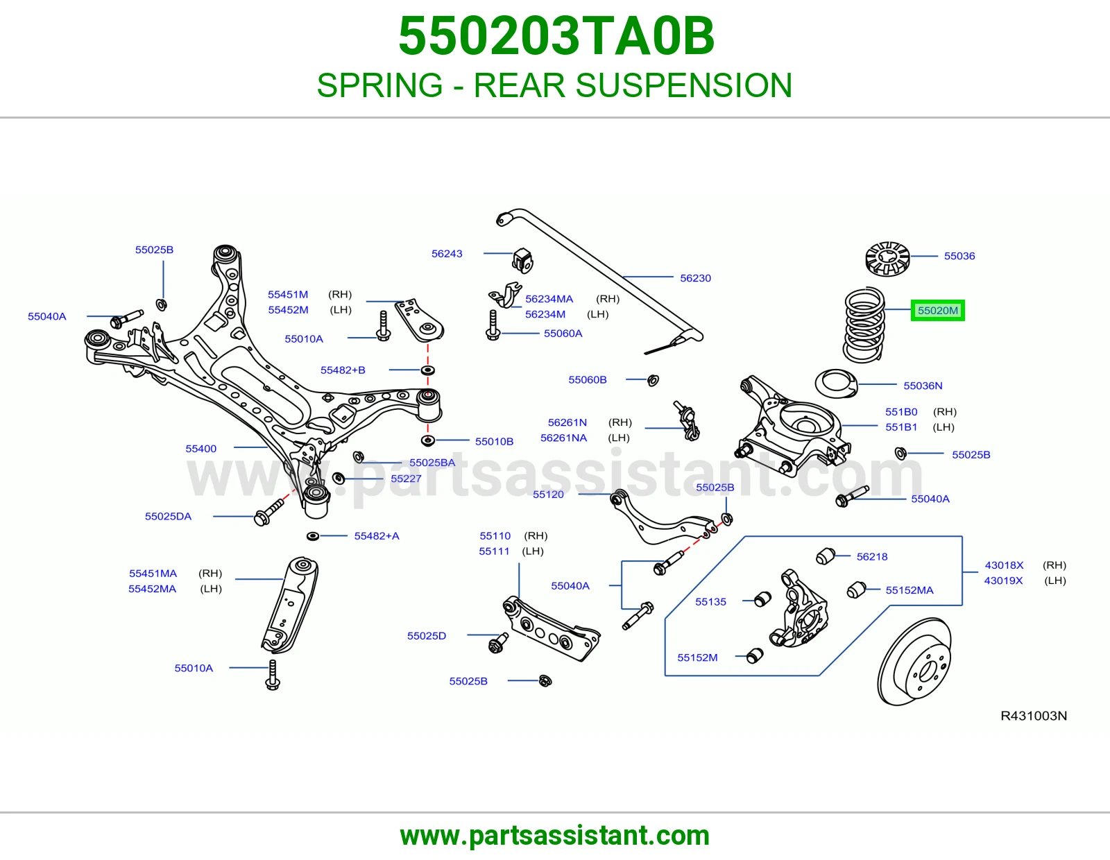 ياي خلفي 550203TA0B
