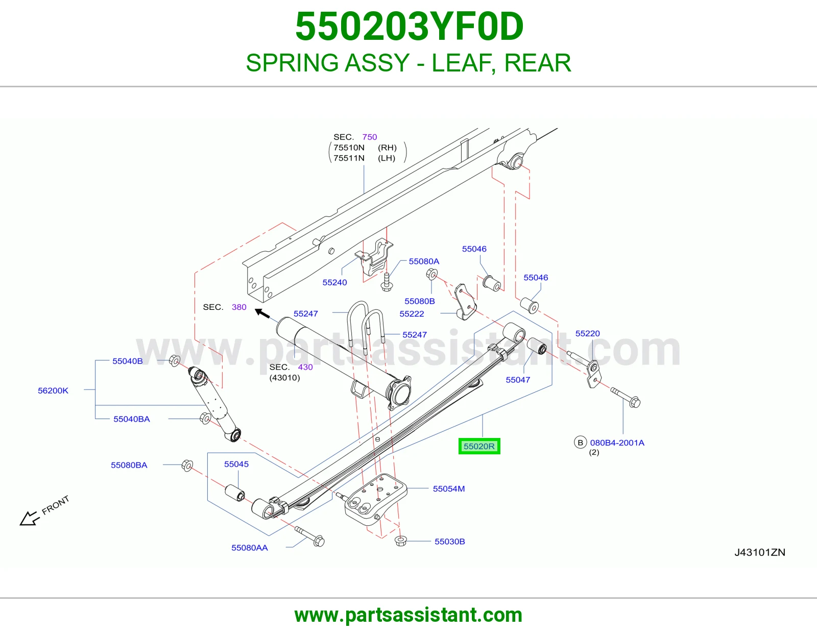 ياي خلفي 550203YF0D