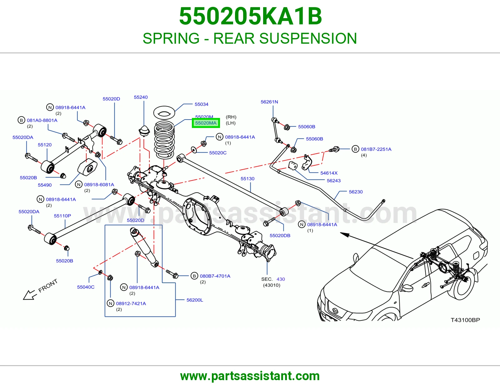 ياي خلفي 550205KA1B