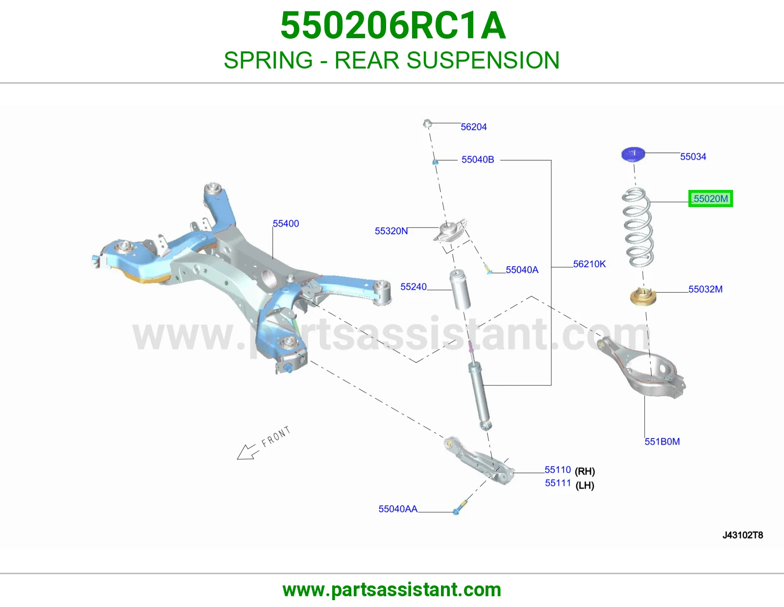 ياي خلفي 550206RC1A