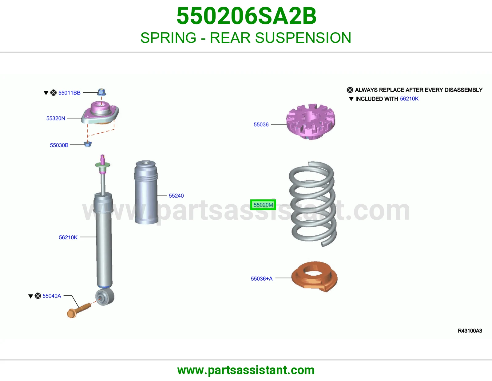 ياي خلفي 550206SA2B