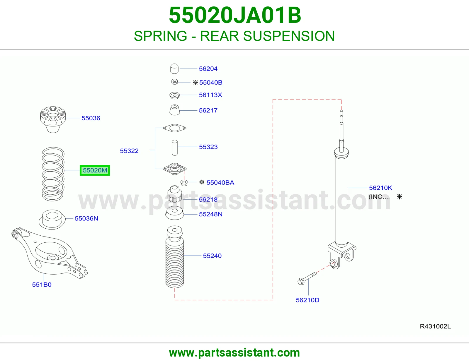 ياي خلفي 55020JA01B