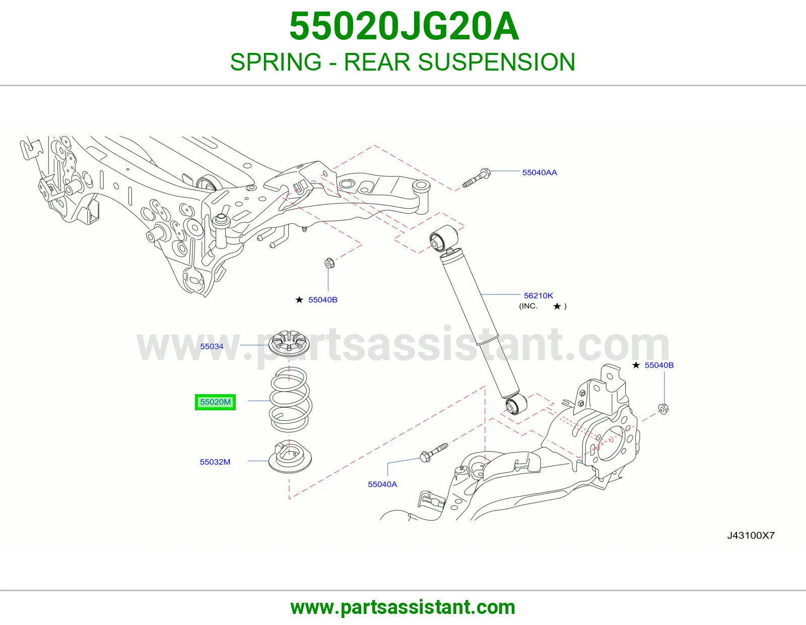 ياي خلفي 55020JG20A