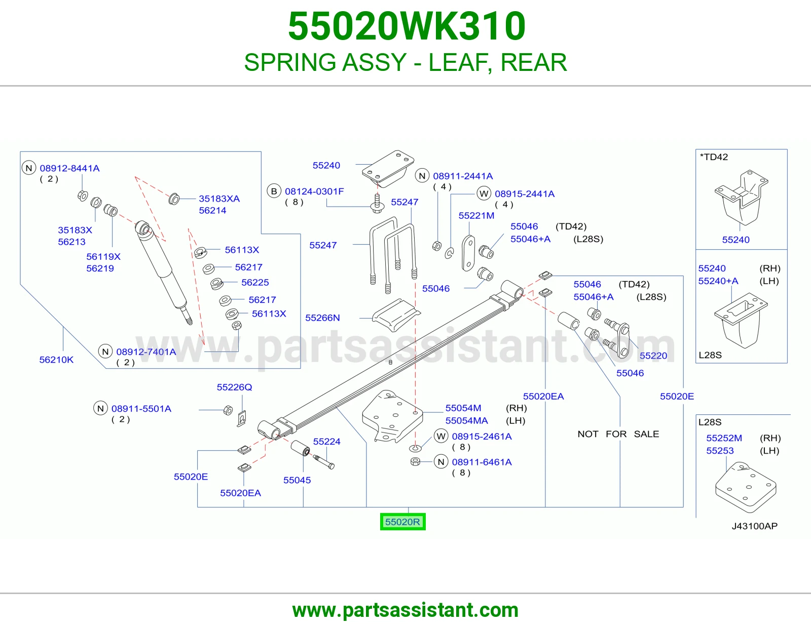 ياي خلفي 55020WK310