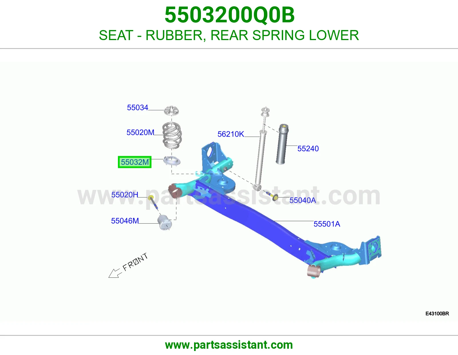 مرتبة ربل ياي خلفي 5503200Q0B