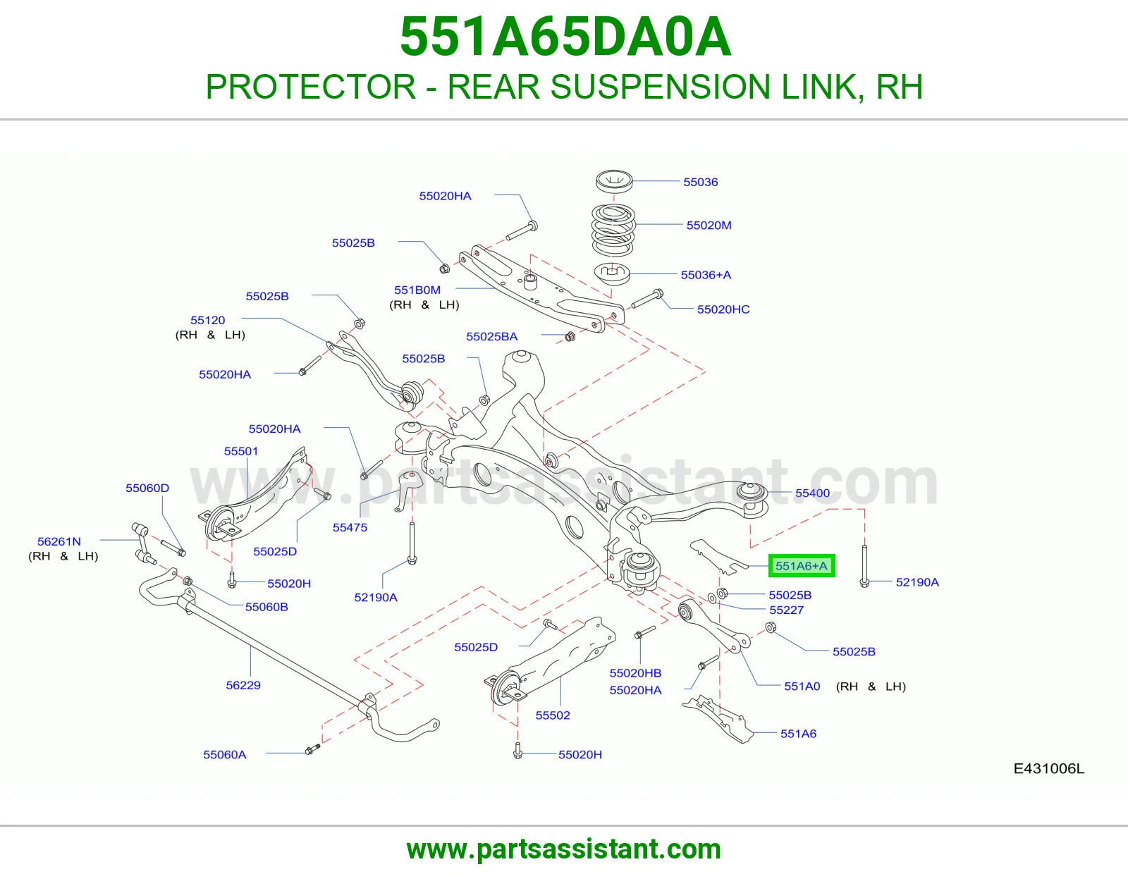 واقي مقص خلفي يمين 551A65DA0A