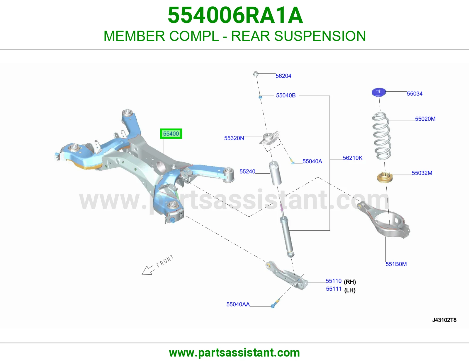 كمر خلفي 554006RA1A