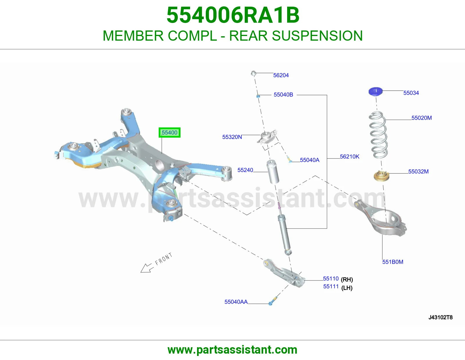 كمر خلفي 554006RA1B