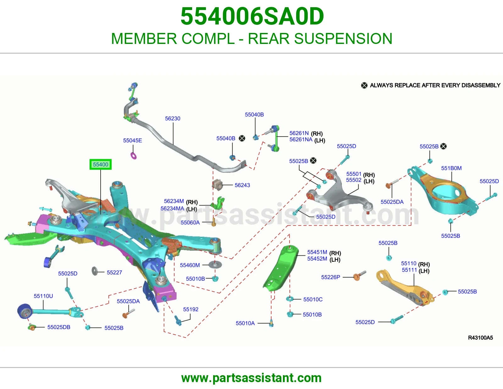 كمر خلفي 554006SA0D