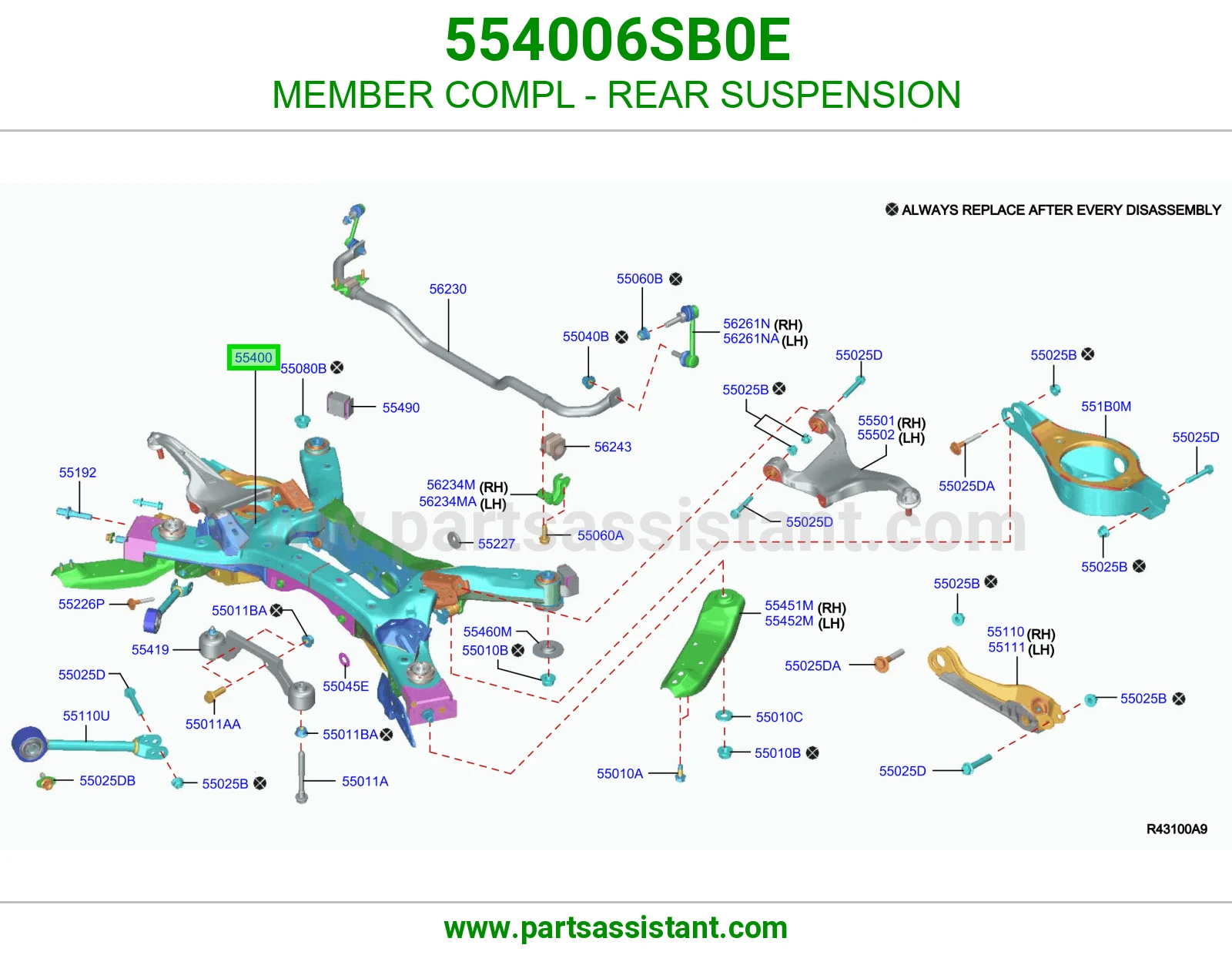 كمر خلفي 554006SB0E