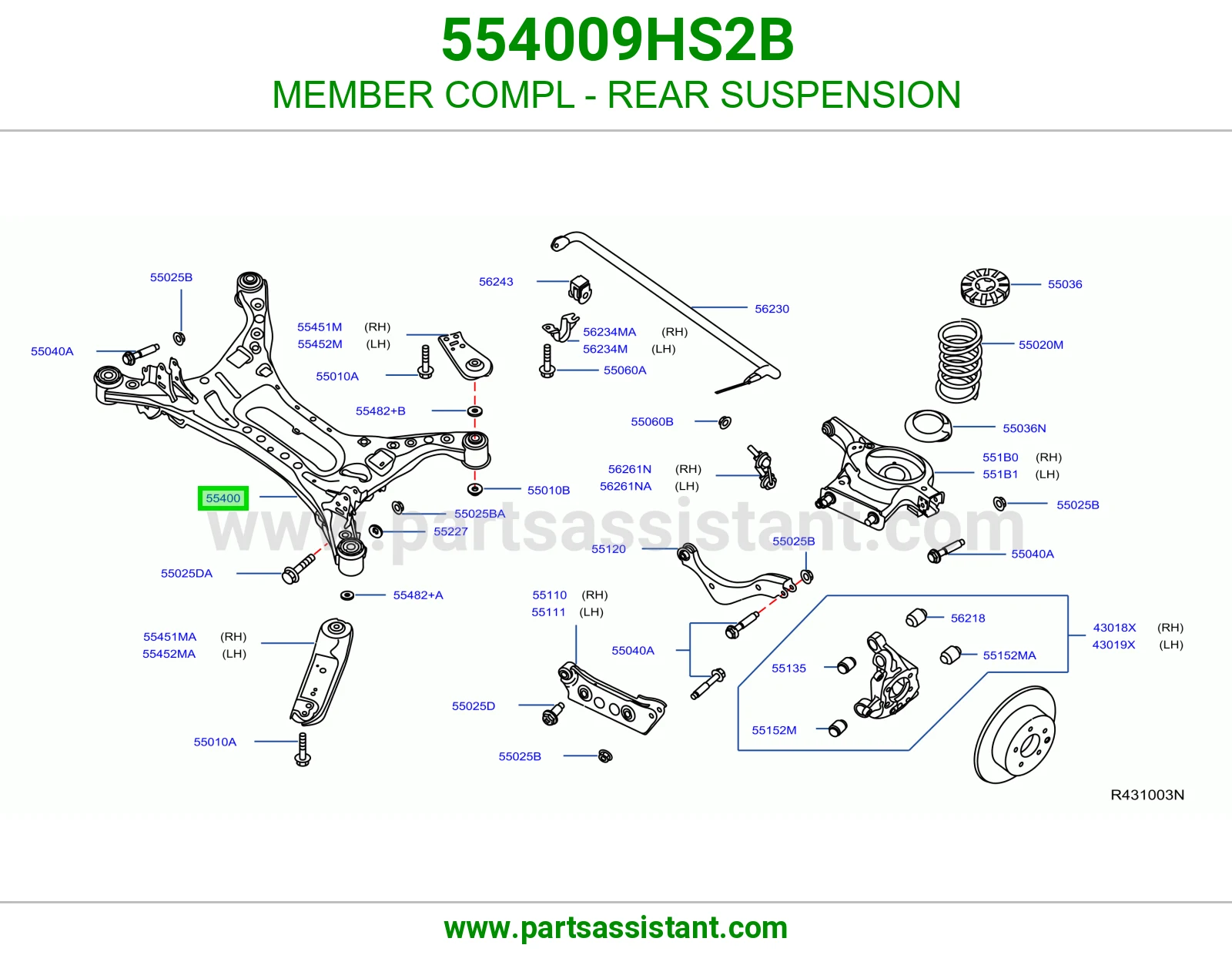 كمر خلفي 554009HS2B