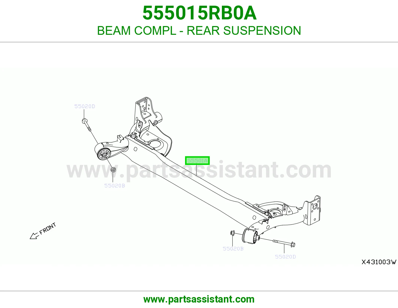 كمر خلفي 555015RB0A