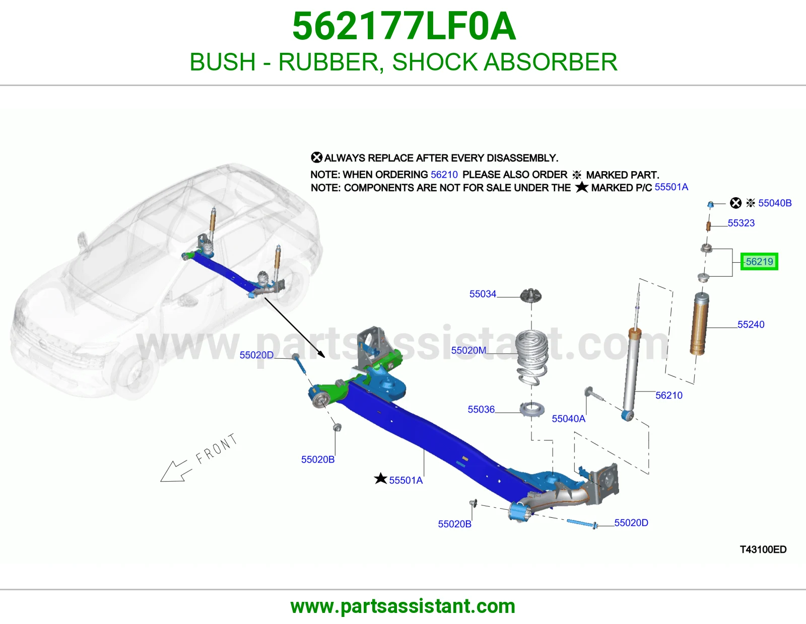 جلبة ربل مساعد 562177LF0A