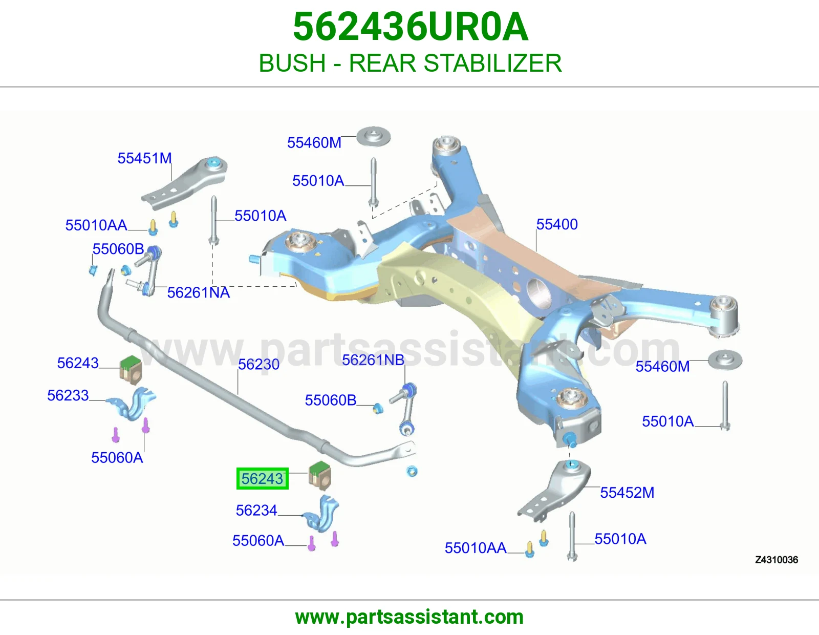 ربله عمود توازن خلفي 562436UR0A