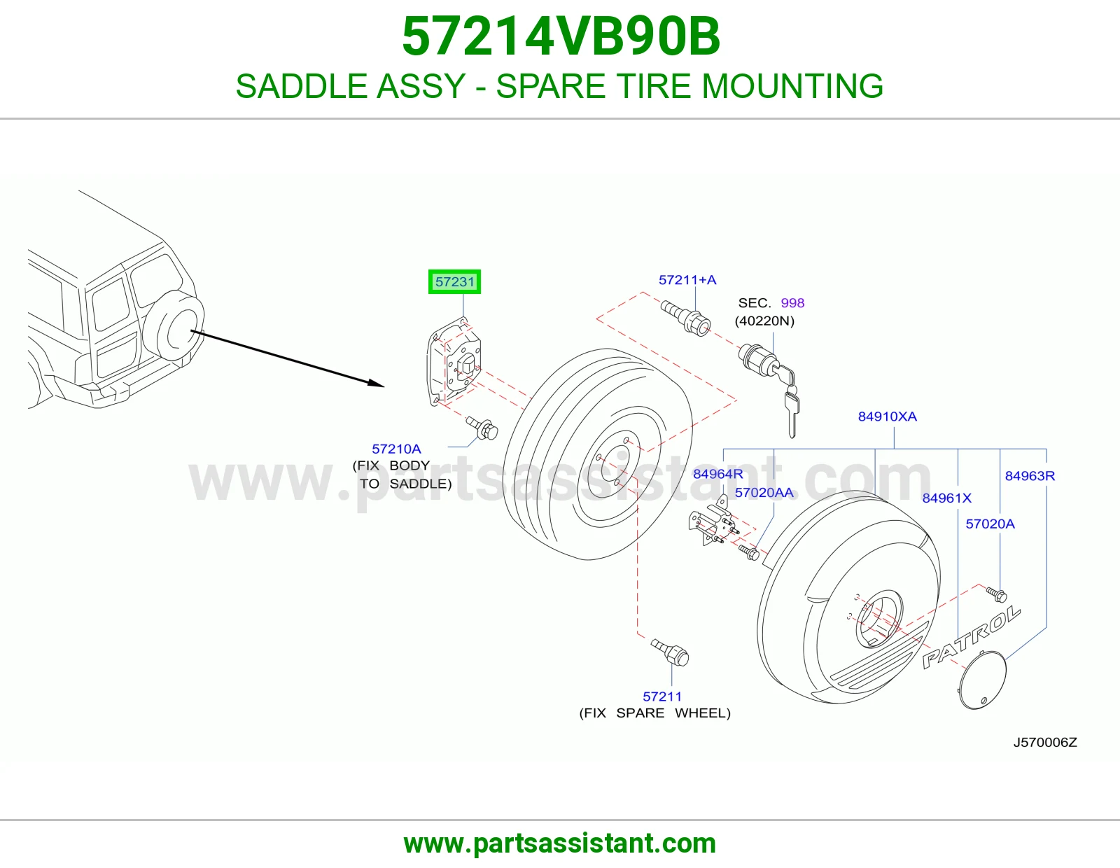 سرج قاعدة استبنة كامل 57214VB90B