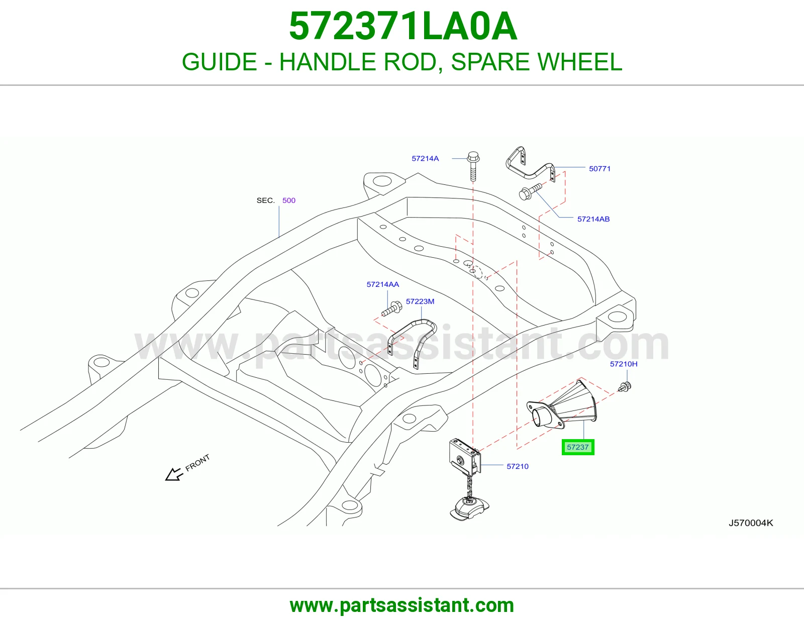 مجرى ذراع مسكة استبنة 572371LA0A