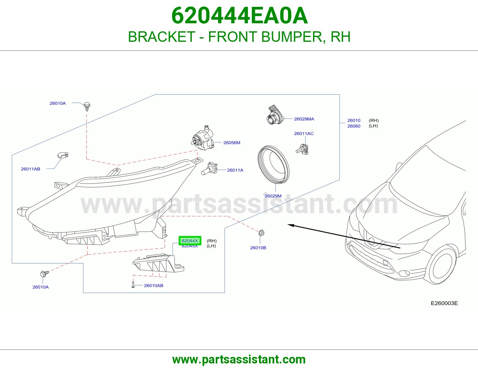 قاعدة صدام أمامي يمين 620444EA0A