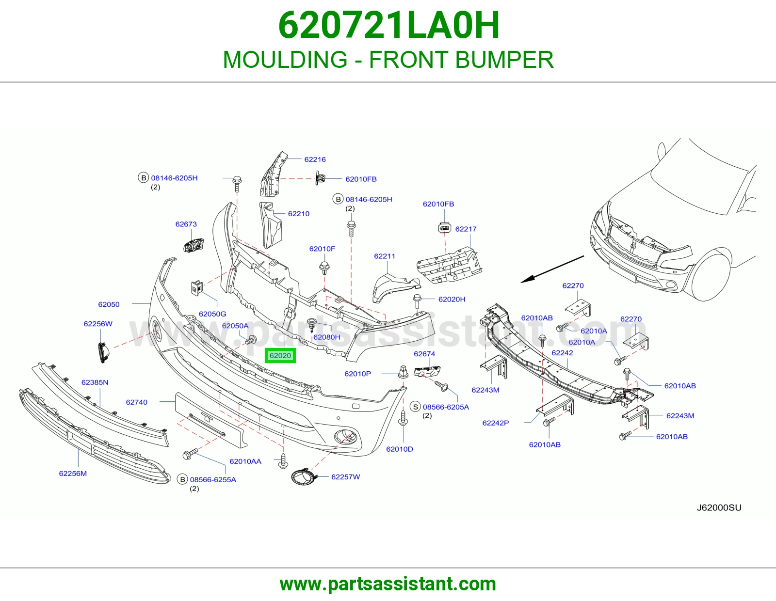 زيق صدام أمامي 620721LA0H