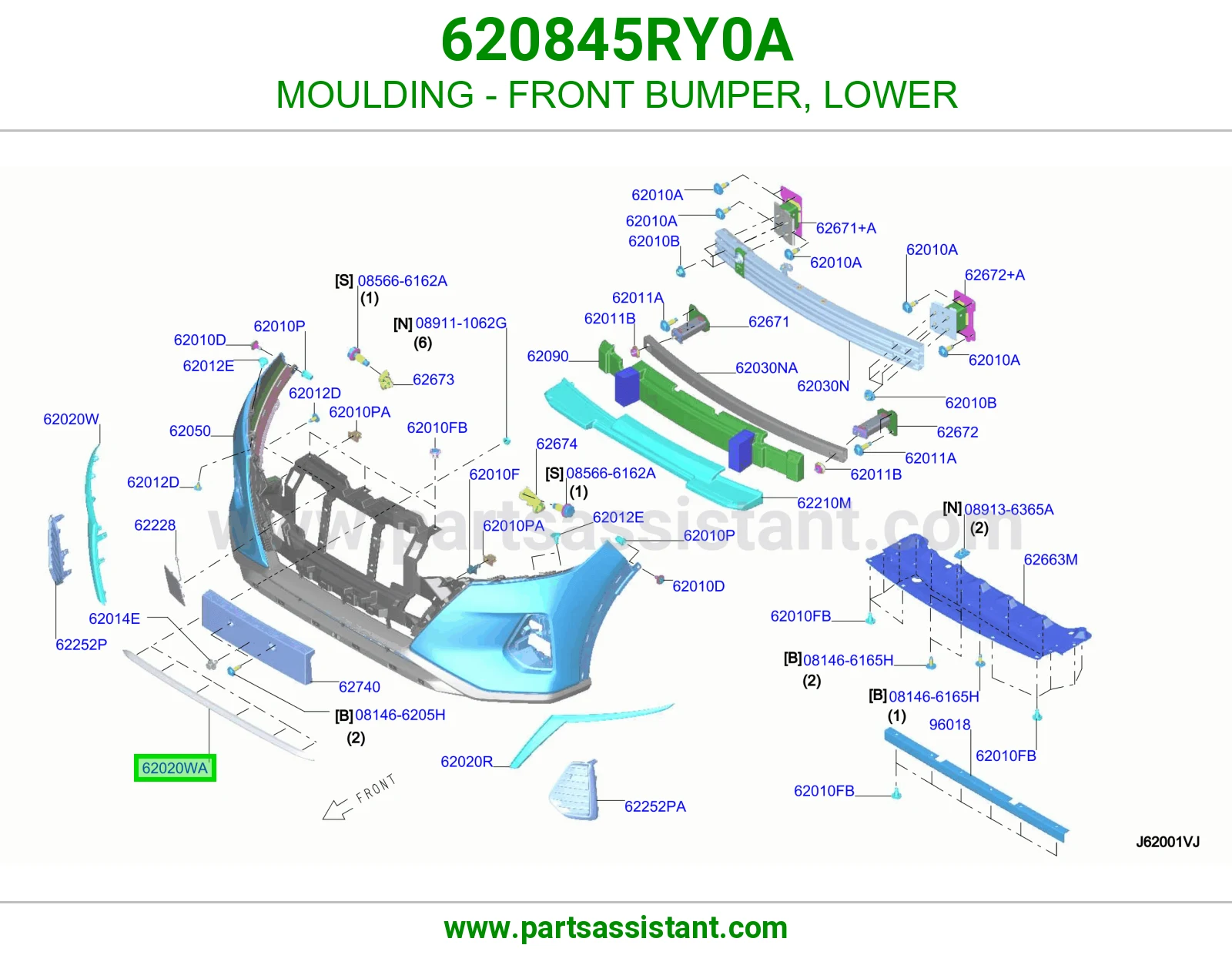 زيق صدام أمامي تحت 620845RY0A