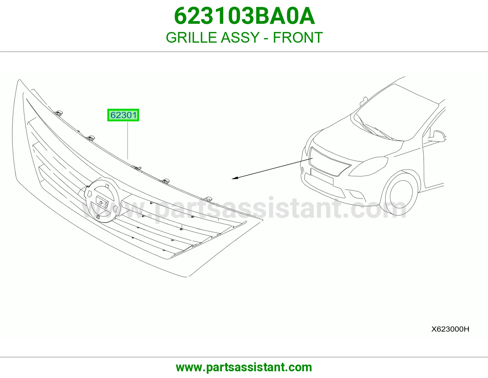 شبك امامي 623103BA0A