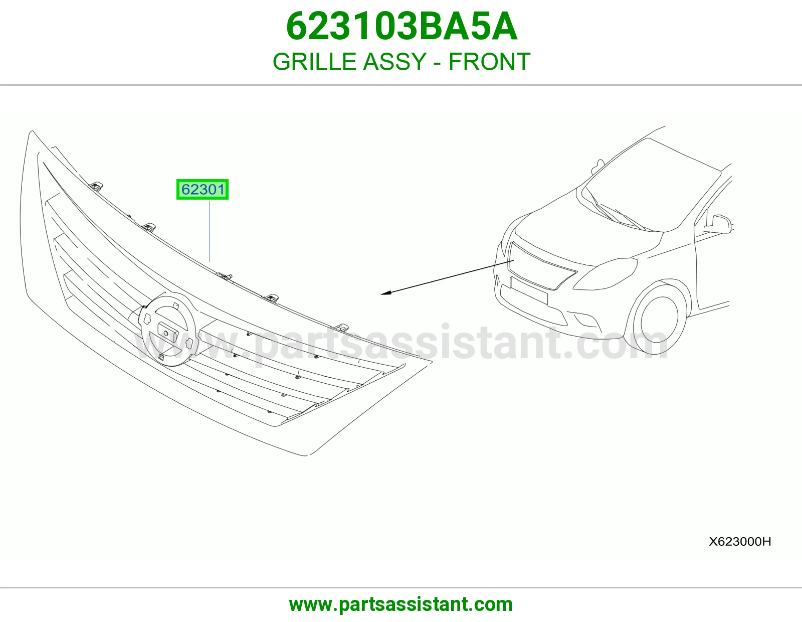 شبك امامي 623103BA5A