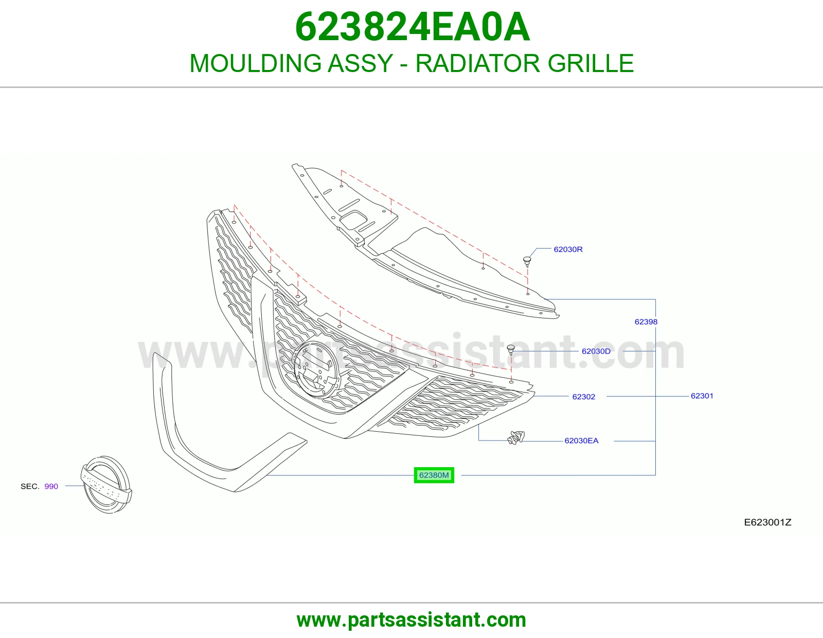 زيق شبك رديتر كامل 623824EA0A