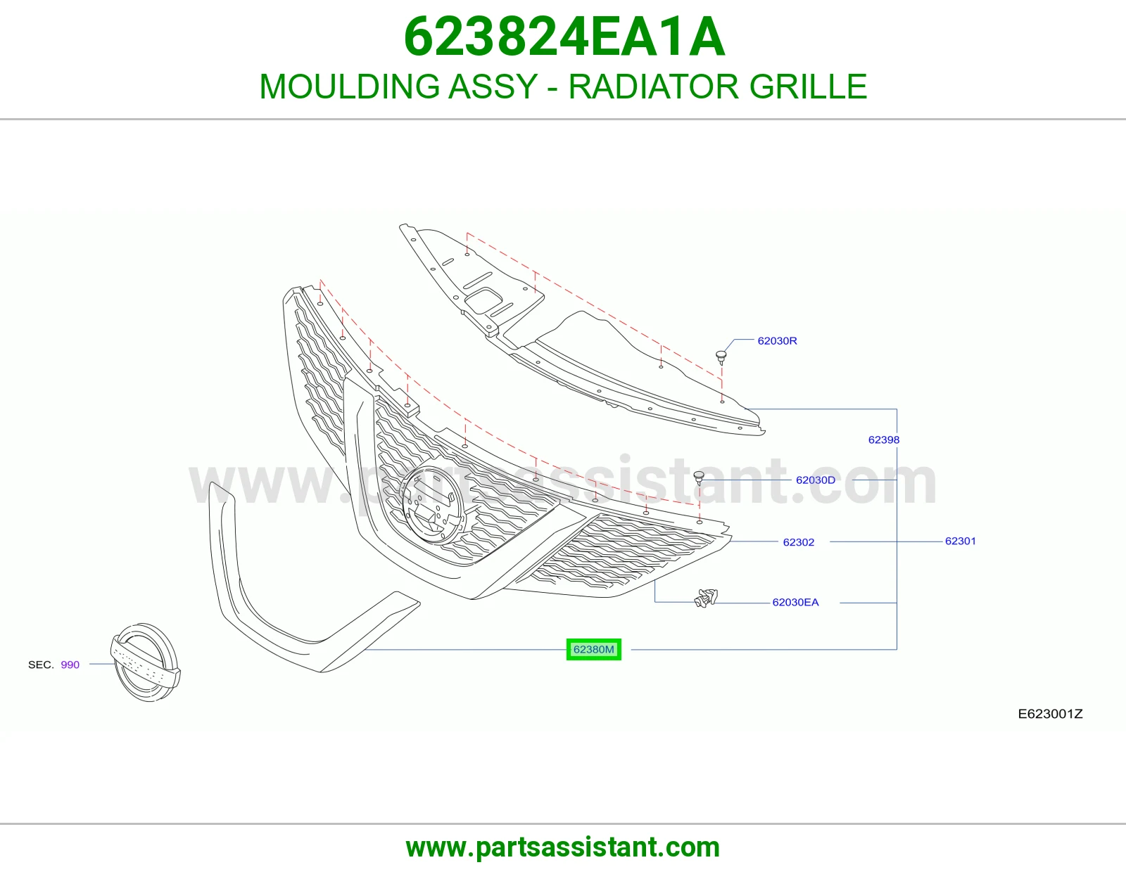 زيق شبك رديتر كامل 623824EA1A