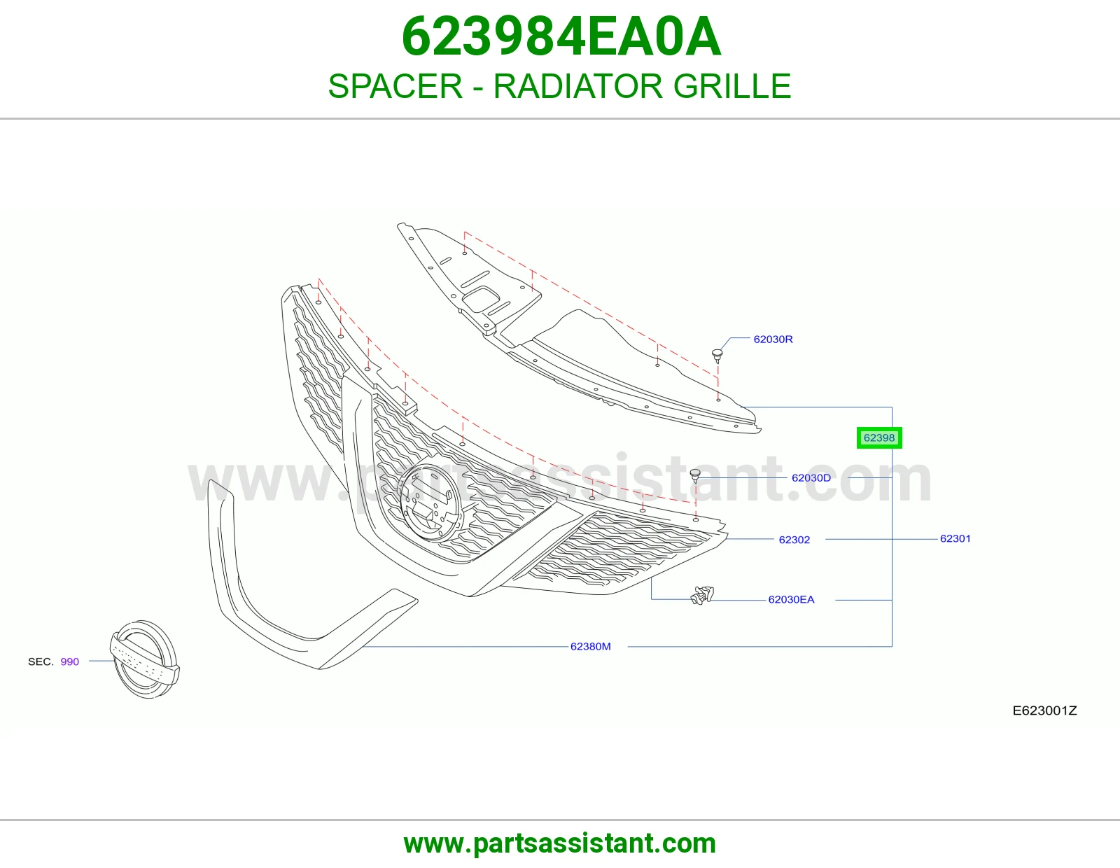 فاصل شبك رديتر 623984EA0A