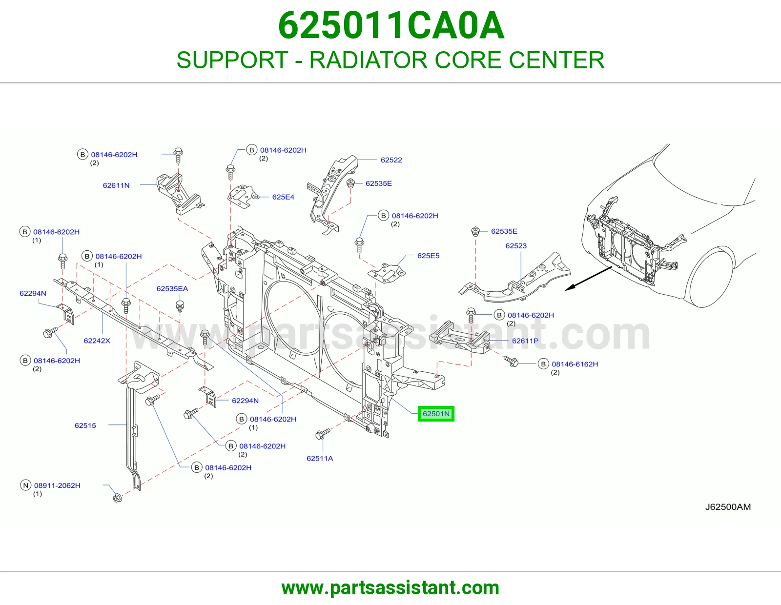 قاعدة رديتر وسط 625011CA0A