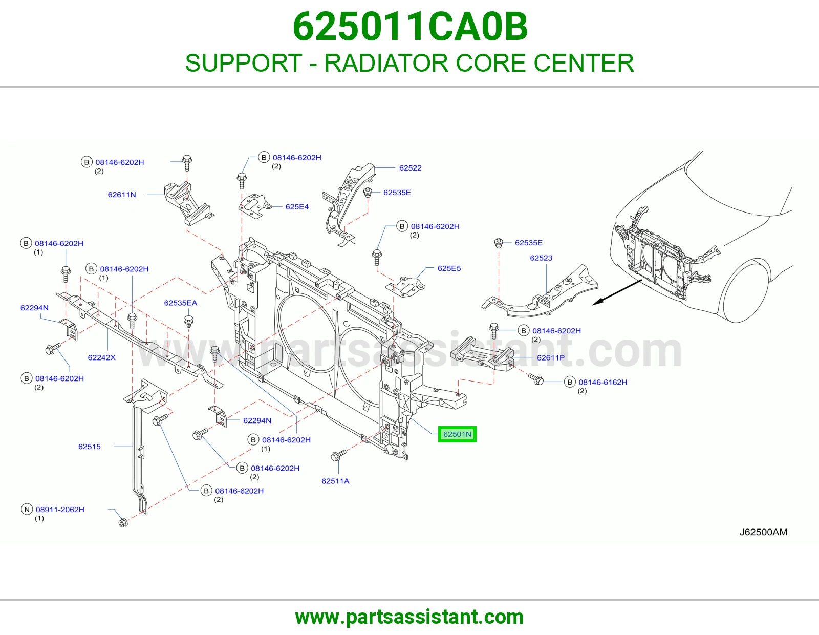 قاعدة رديتر وسط 625011CA0B