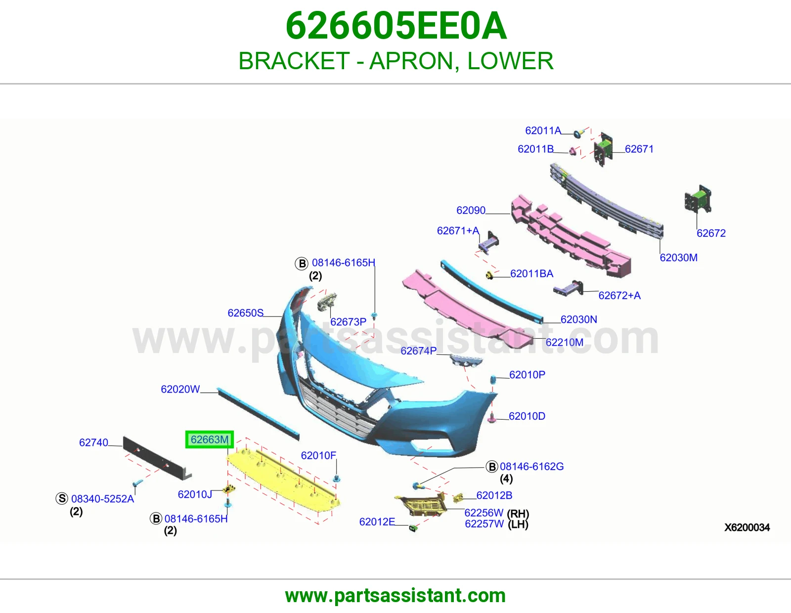 قاعدة حوض رفرف تحت 626605EE0A