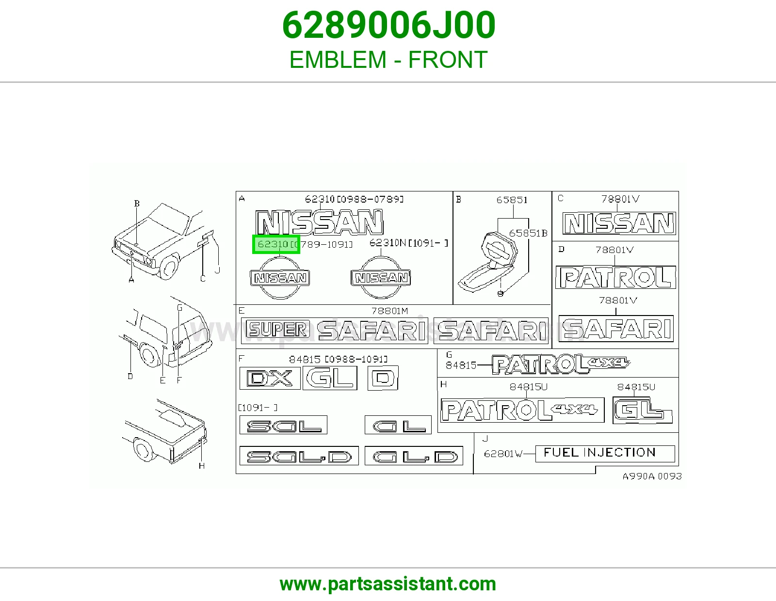 علامه شبك 6289006J00