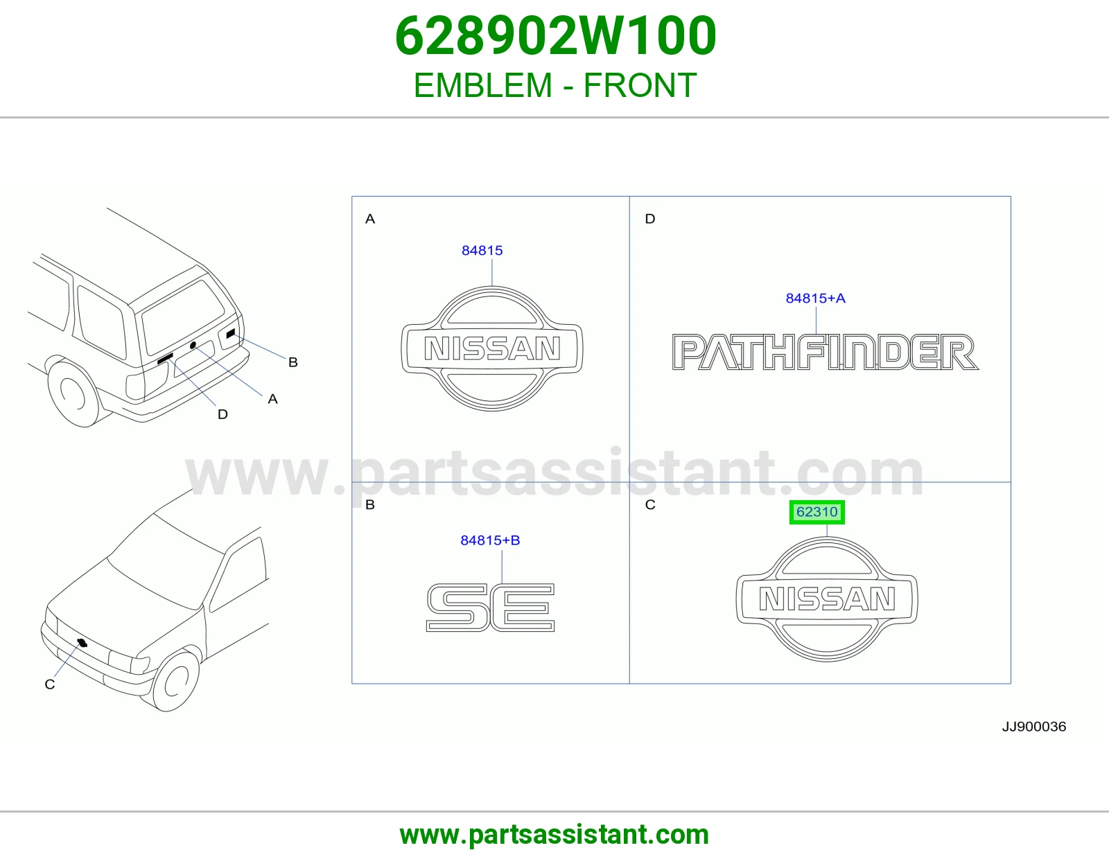علامه شبك 628902W100