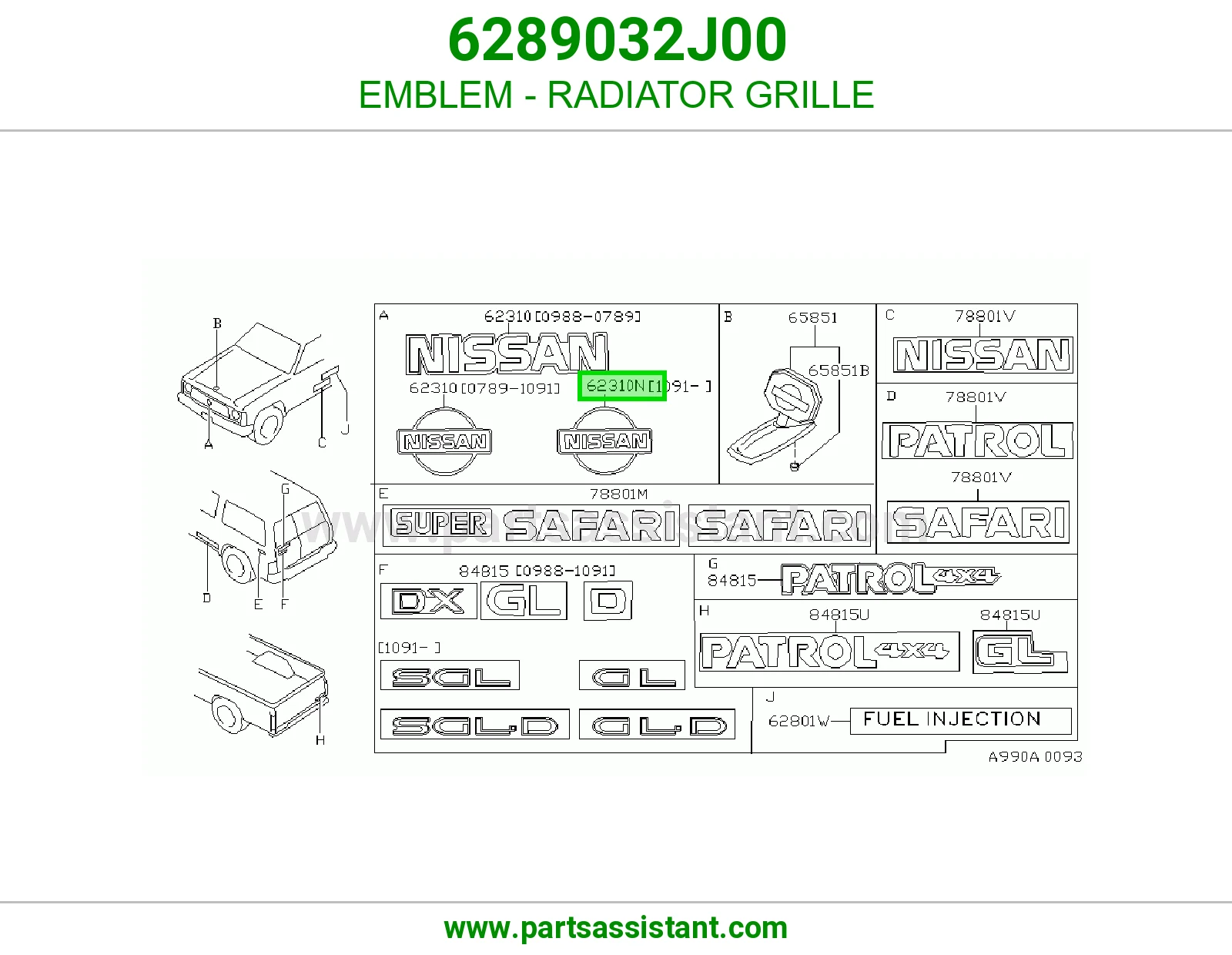 علامه شبك 6289032J00