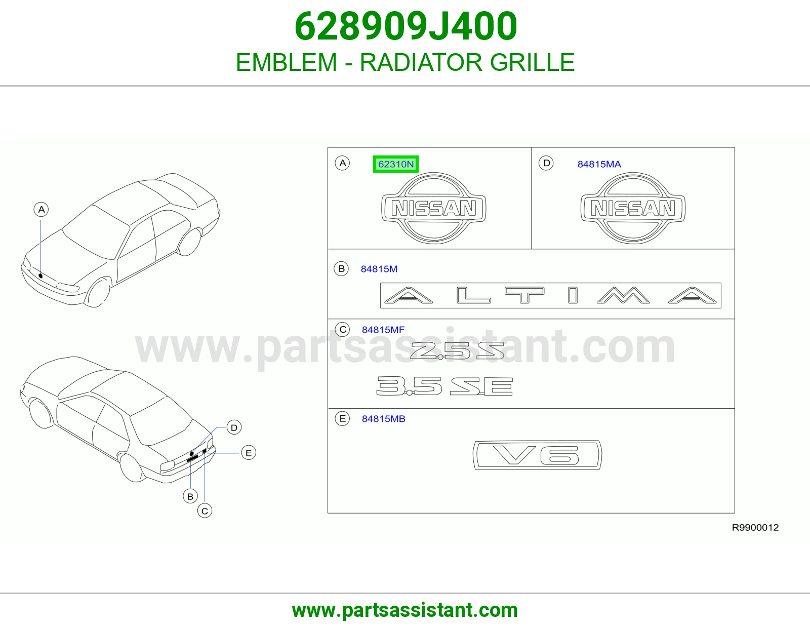 علامه شبك 628909J400