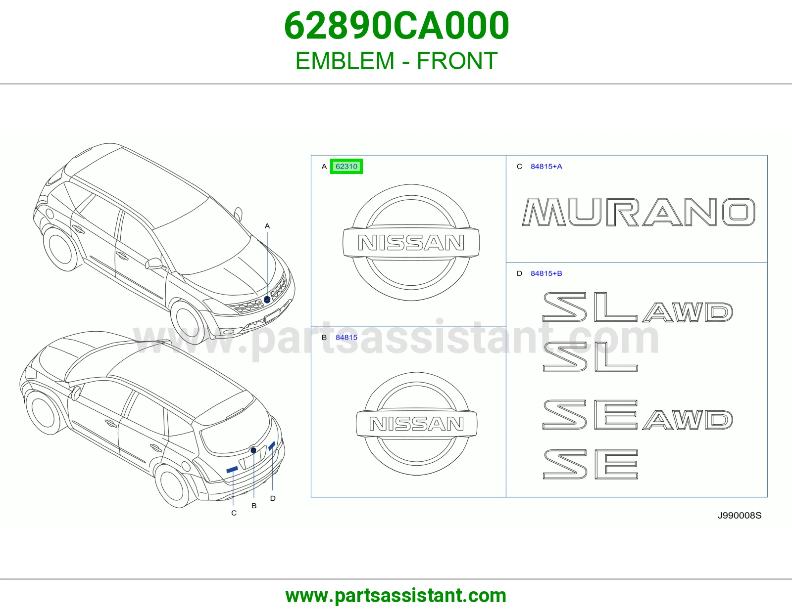 علامه شبك 62890CA000