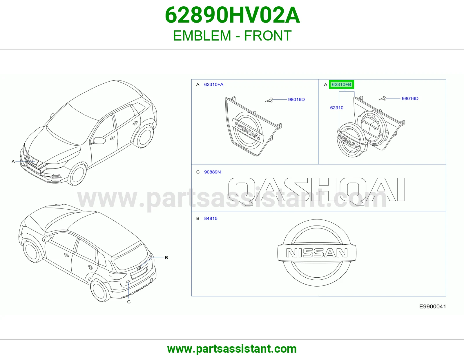 علامة أمامي 62890HV02A