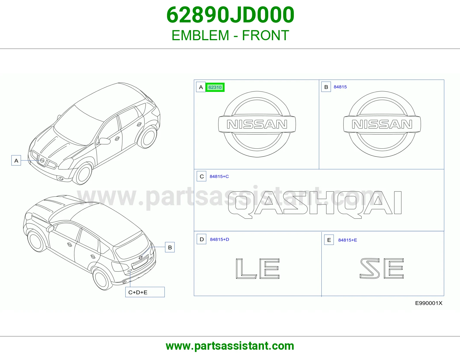 علامه شبك 62890JD000