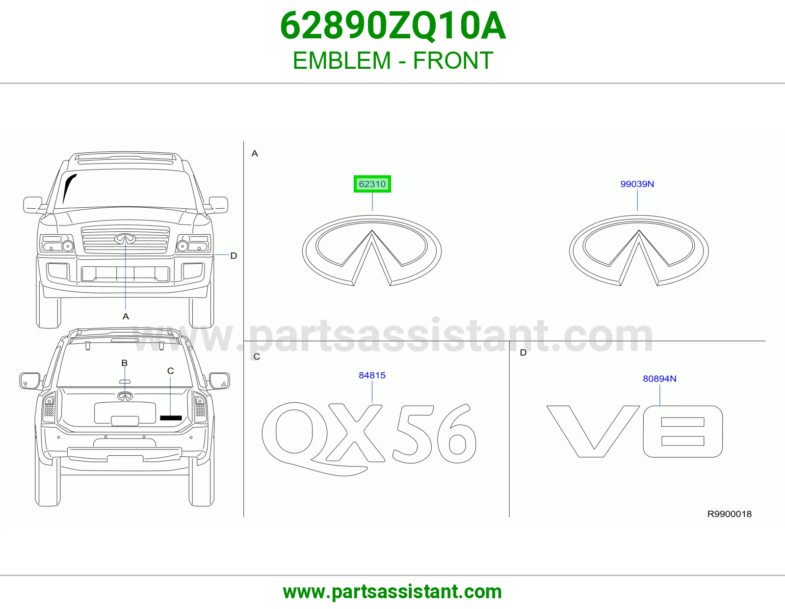 علامه شبك 62890ZQ10A