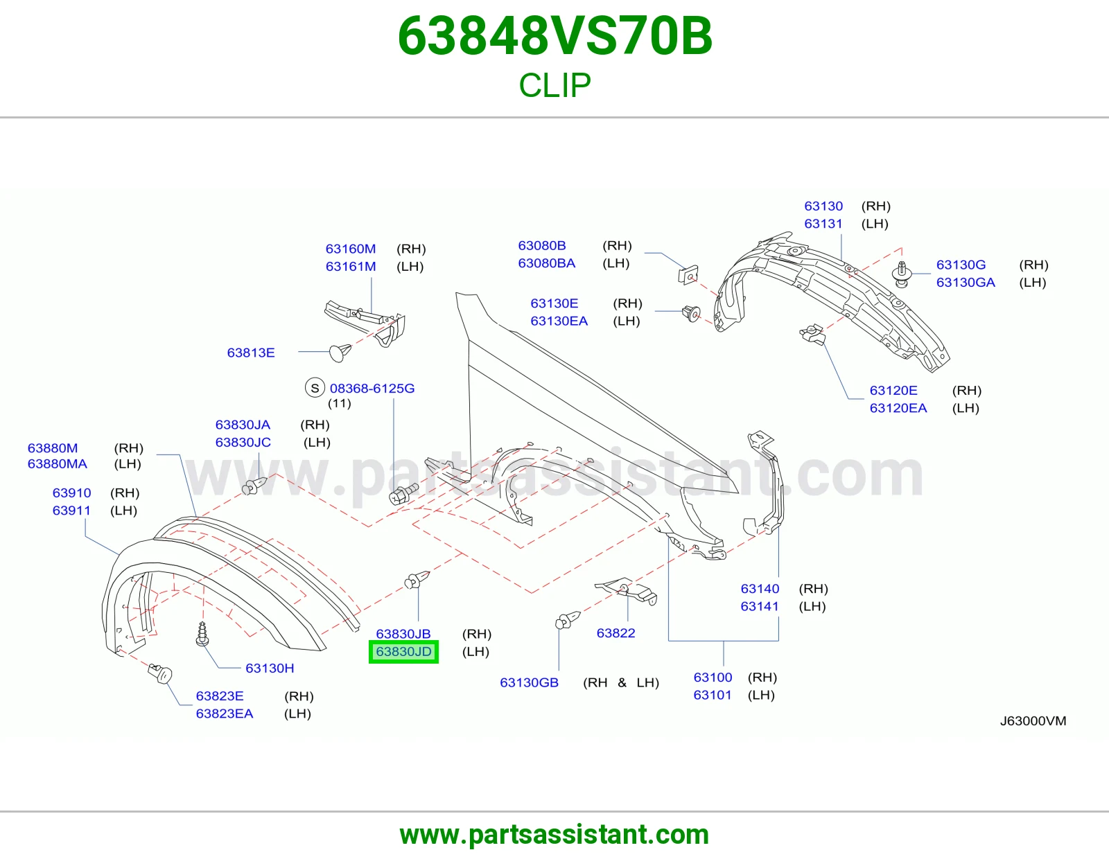 كلبس 63848VS70B