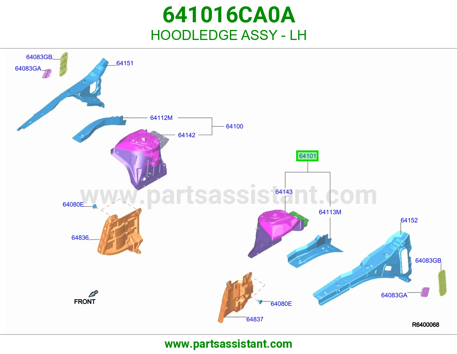 لحية يسار كاملة 641016CA0A