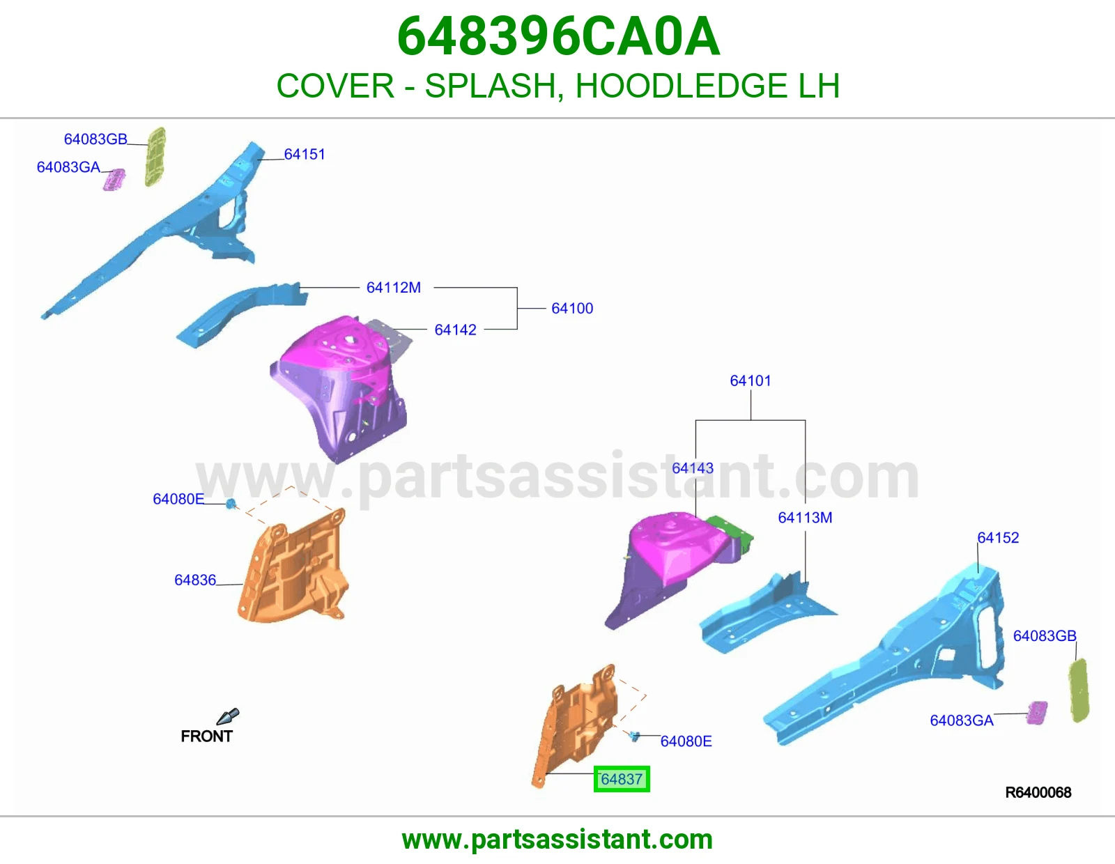 غطاء نسافة لحية يسار 648396CA0A