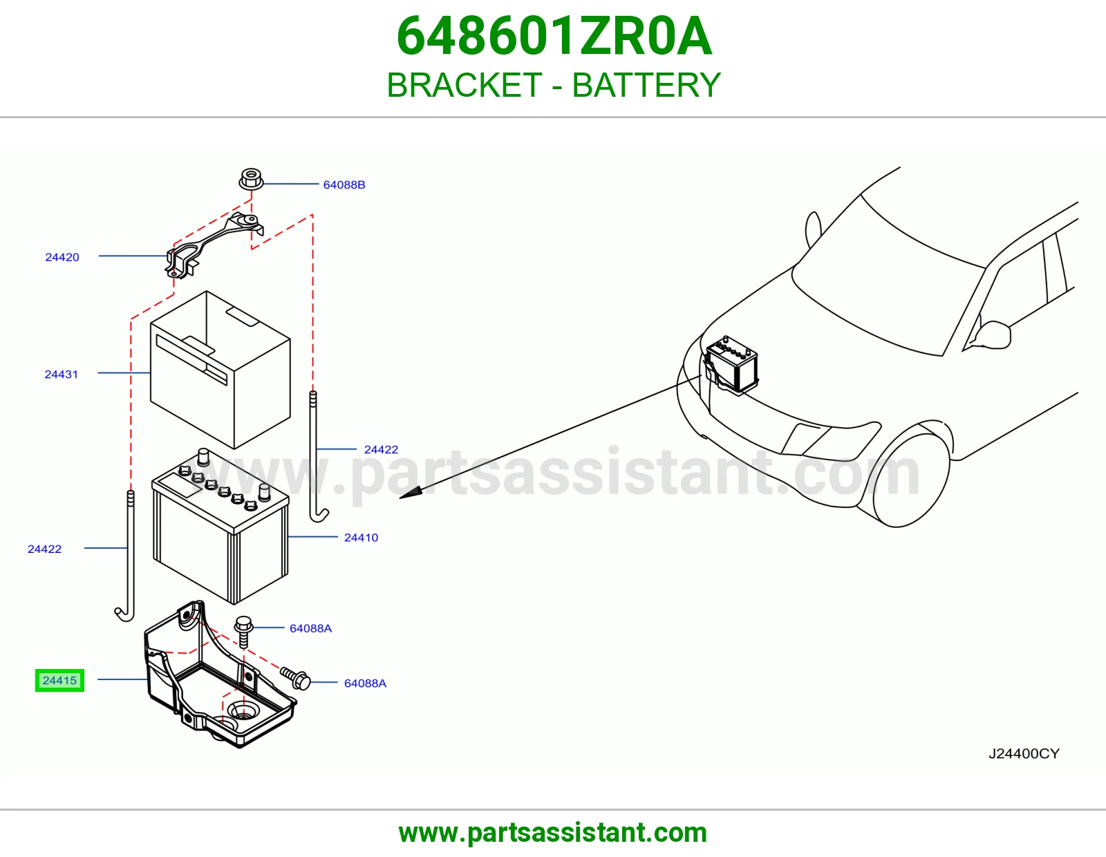 كرسي بطاريه 648601ZR0A