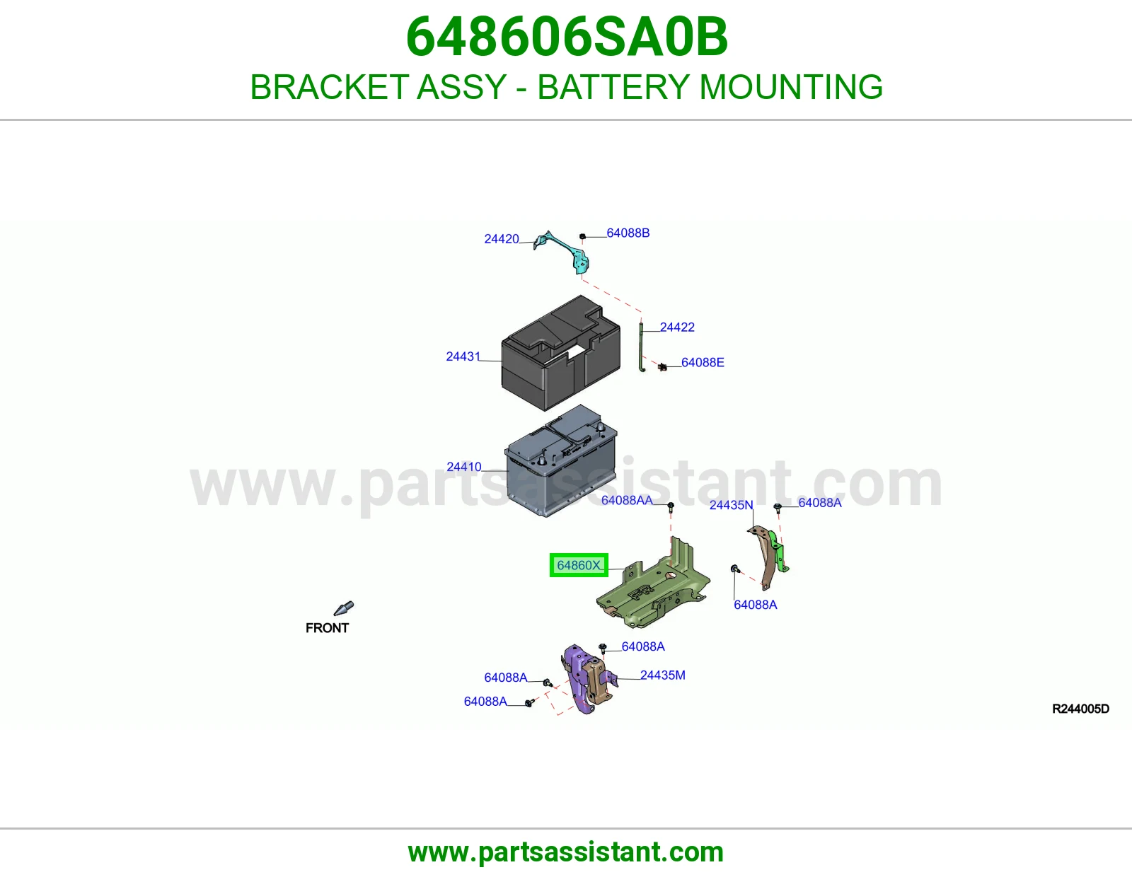 كرسي بطاريه 648606SA0B
