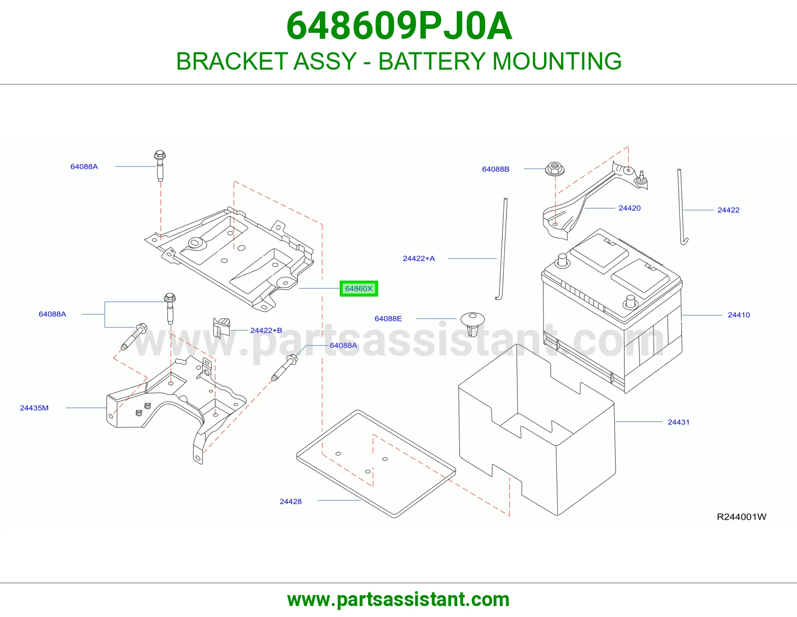 كرسي بطاريه 648609PJ0A
