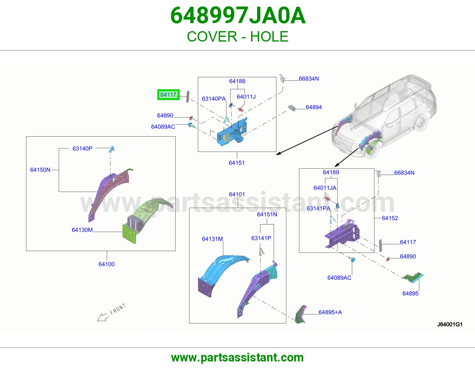 غطاء فتحة 648997JA0A