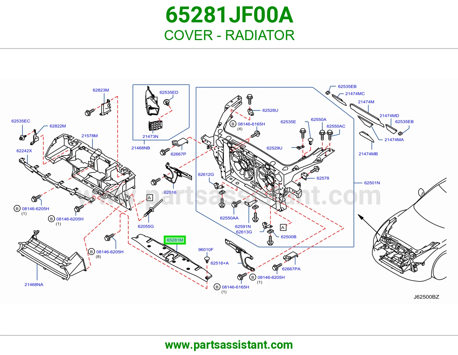غطاء رديتر 65281JF00A